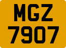 License plate of the United Kingdom, Northern Ireland (1966)