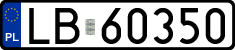 License plates of Poland, Regular car plates