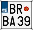 License plate of Montenegro, Motorcycles