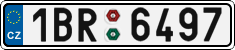 License plate of the Czech Republic, Cars (2001)