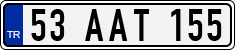 License plate of Turkey, Regular plates