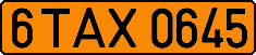 License plate Belarus, Taxi
