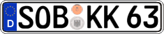 German license plate, Regular plates