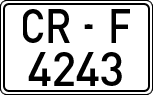 License plates of Spain, 1971 year series