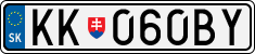 License plate of Slovakia, Cars