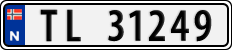License plate of Norway, Cars