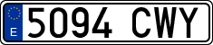 License plates of Spain, Ordinary (2000)