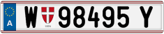 License plate of Austria, Regular plates