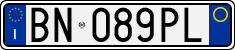 License plate of Italy, Cars (1994 year series)