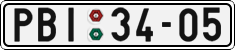 License plate of the Czech Republic, Cars (1960)
