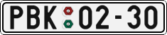 License plate of the Czech Republic, Cars (1960)