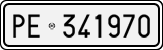 License plate of Italy, Cars (1927 year series)