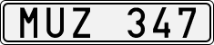 License plate of Sweden, Regular plates