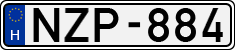 license plates of Hungary, Cars (1990)