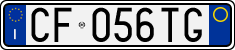 License plate of Italy, Cars (1994 year series)