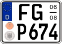 German license plate, Seasonal plates