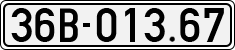 License plate of Vietnam, Cars