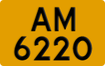 License plate of Hong Kong, AB 1234