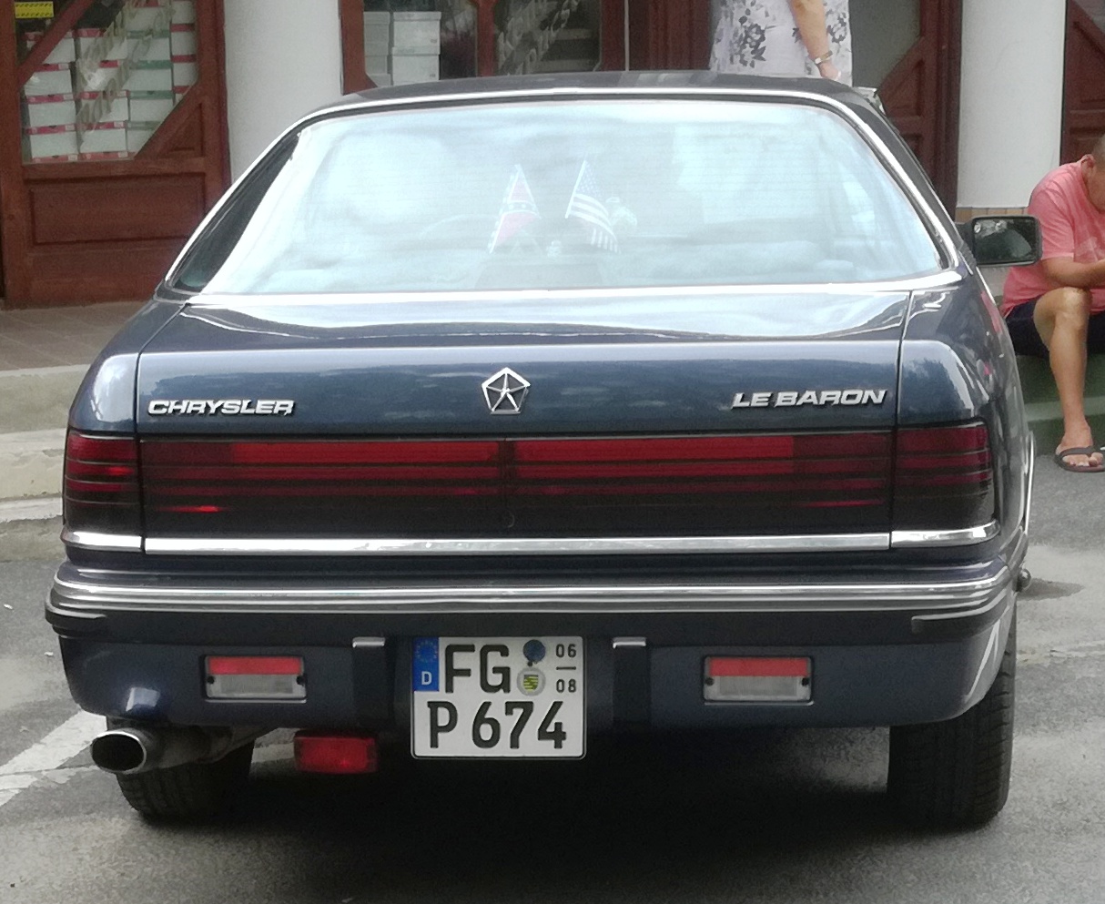 FG P 674 (06/08), Chrysler LeBaron 3rd gen Coupé, 1986–1992