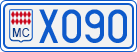 License plate of Monaco, Cars