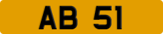 License plate of Hong Kong, AB 1234