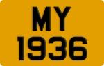 License plate of Hong Kong, AB 1234