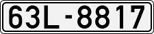 License plate of Vietnam, Cars