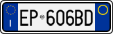 License plate of Italy, Cars (1994 year series)