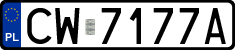 License plates of Poland, Regular car plates