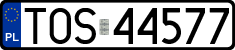License plates of Poland, Regular car plates