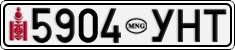 License plate of Mongolia, Cars