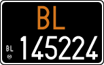 License plate of Italy, Cars (1927 year series)