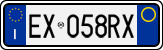 License plate of Italy, Cars (1994 year series)