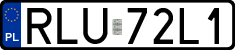 License plates of Poland, Regular car plates