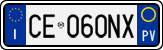 License plate of Italy, Cars (1994 year series)