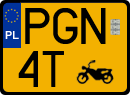 License plates of Poland, Oldtimers