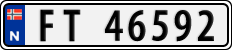 License plate of Norway, Cars