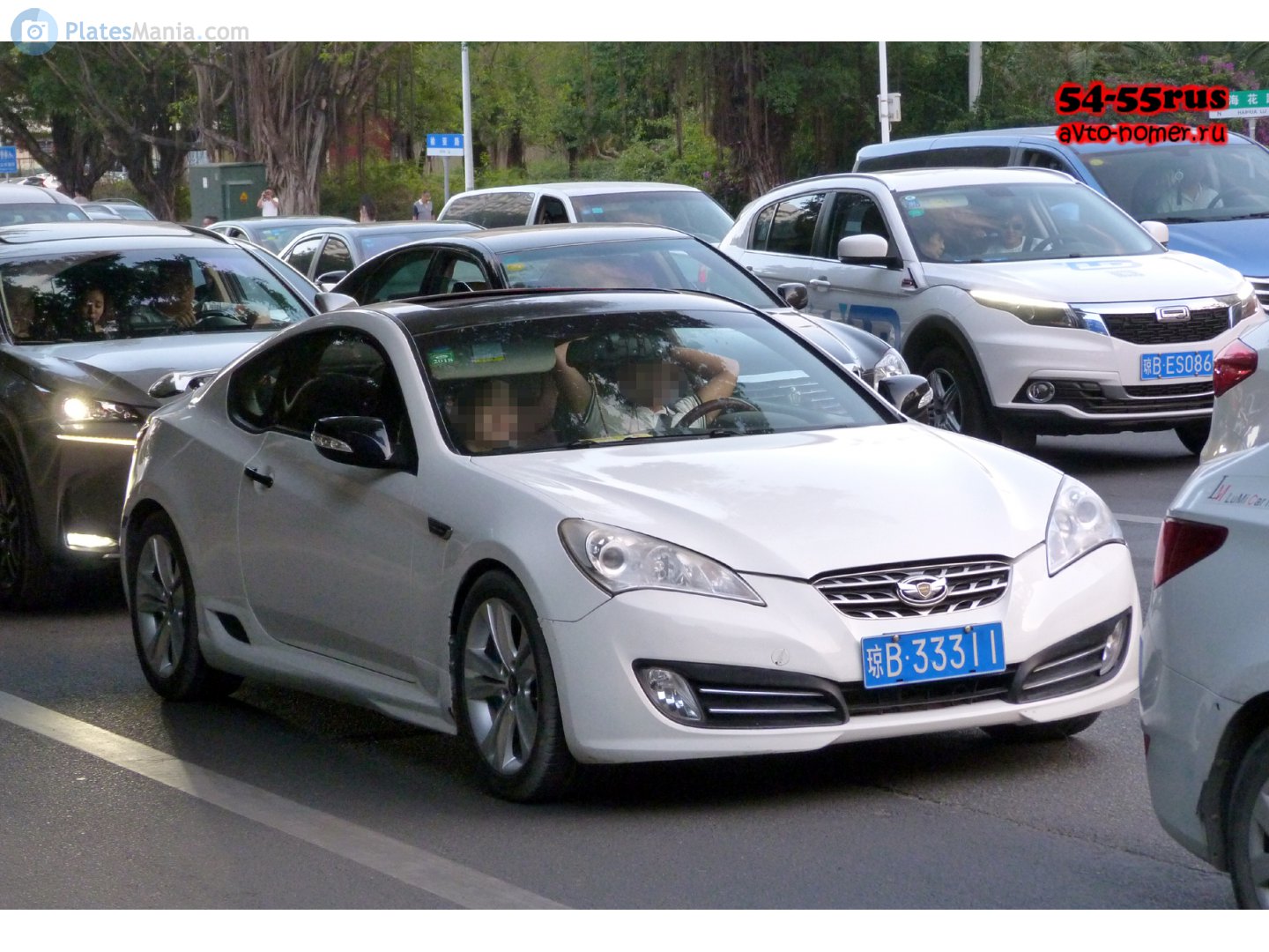 琼B·33311, Hyundai Rohens Coupe 1st gen (BK; CN-market), 2008–2011