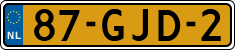 License plate of the Netherlands, Cars