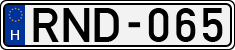 license plates of Hungary, Cars (1990)