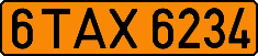 License plate Belarus, Taxi