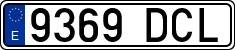 License plates of Spain, Ordinary (2000)