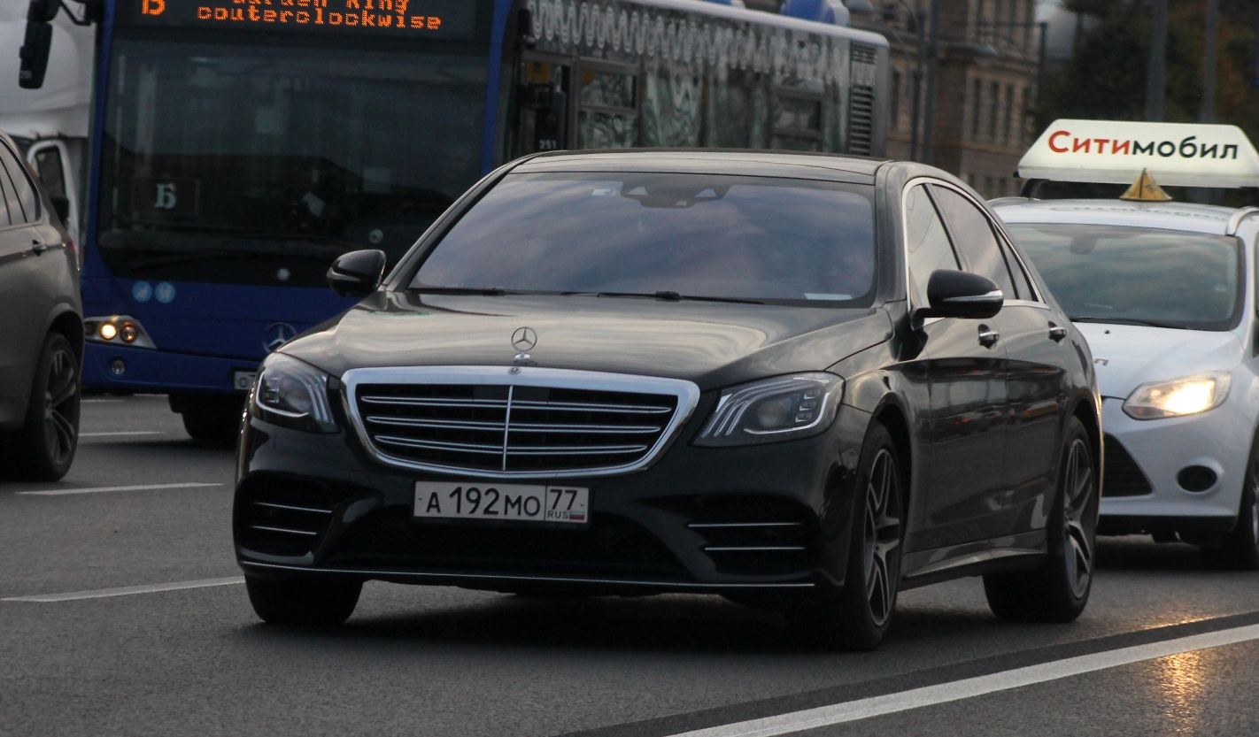 а 192 мо 77, Mercedes-Benz S-Klasse 8th gen Sedan (W222/V222), 2013–2020