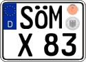 German license plate, Regular plates