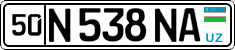 License plate of Uzbekistan, Private owners