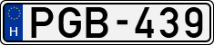 license plates of Hungary, Cars (1990)