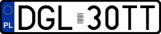 License plates of Poland, Regular car plates