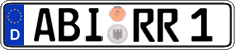 German license plate, Regular plates