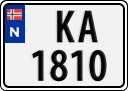 License plate of Norway, Trailers, motorcycles, special vehicles