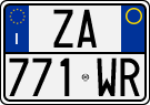 License plate of Italy, Cars (1994 year series)